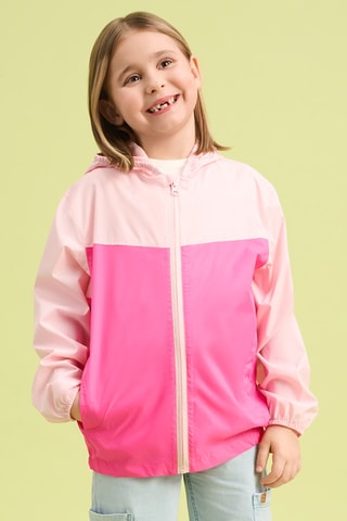 Veste à capuche - Rose clair et fuchsia