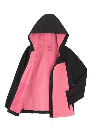 Veste à capuche - Noir et rose