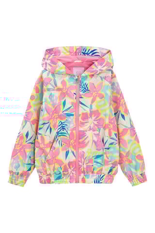 Veste à capuche - Beige et rose