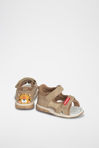 Sandales en cuir - Marron