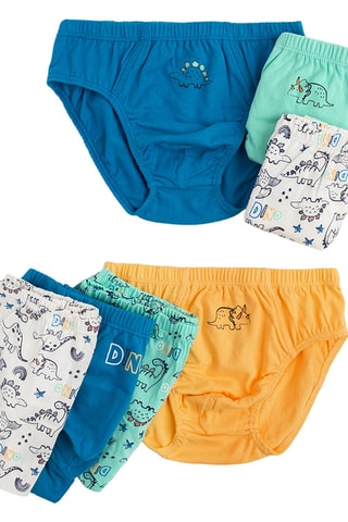 7 slips - Blanc et orange