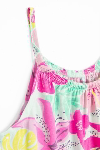 Robe - Fuchsia et turquoise