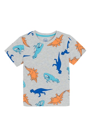 2 pyjamas - Gris clair chiné et blanc