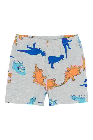 2 pyjamas - Gris clair chiné et blanc