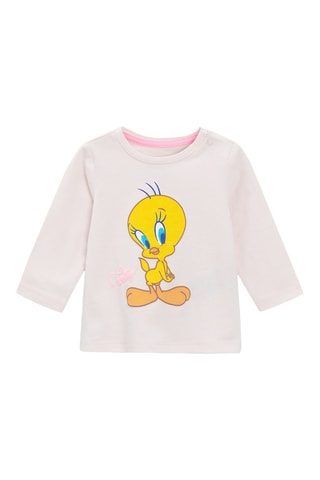 T-shirt Titi Titi et Grosminet Looney Tunes - Rose poudré