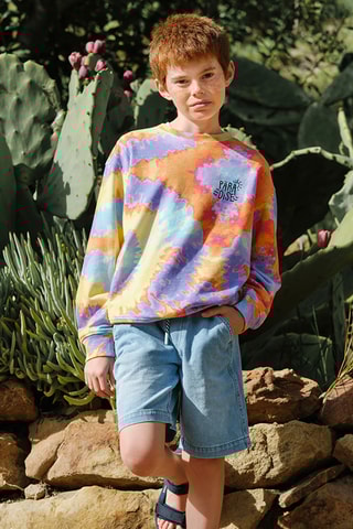 Short en jean - Ciel