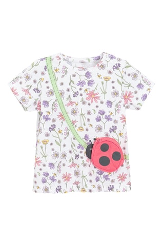 T-shirt trompe-l’œil - Ecru