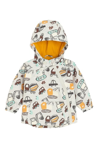 Veste à capuche - Blanc et anthracite