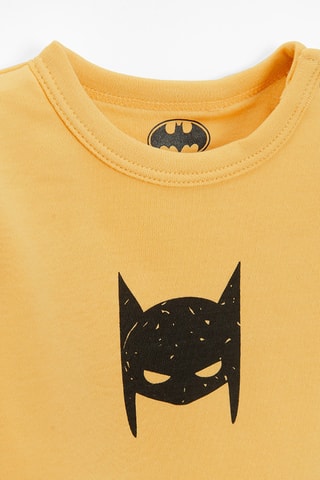 3 bodys Batman La Ligue des Justiciers DC Comics - Jaune et marron