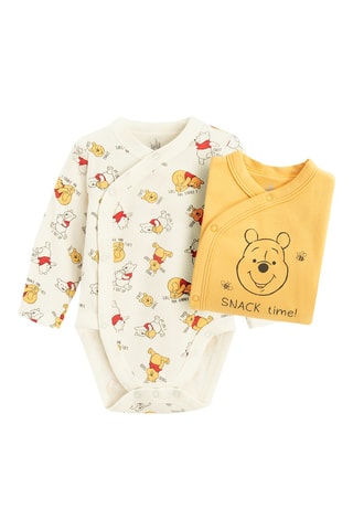 2 bodys Winnie l’Ourson Disney - Blanc et jaune