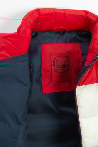 Doudoune sans manches - Bleu marine et rouge