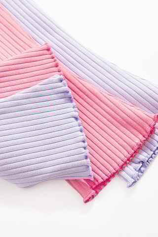 2 pantalons - Fuchsia et mauve