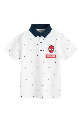 Polo Spider-Man Avengers Marvel - Blanc