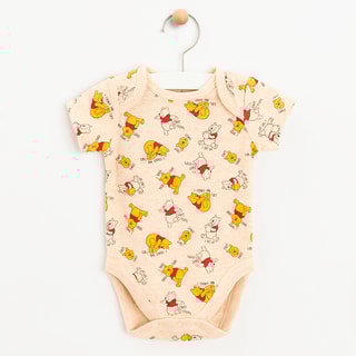 4 bodys Winnie l’Ourson Disney - Jaune et beige
