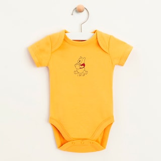 4 bodys Winnie l’Ourson Disney - Jaune et beige