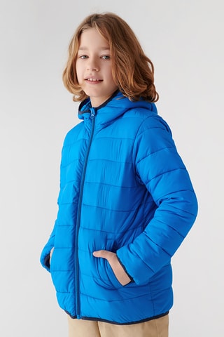 Doudoune à capuche - Bleu roi