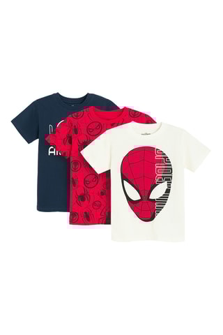 3 t-shirts Spider-Man Avengers Marvel - Rouge et blanc