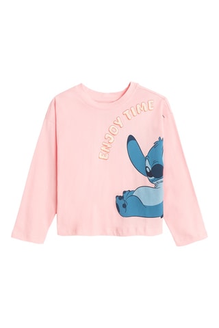 T-shirt Lilo et Angel Lilo et Stitch Disney - Rose