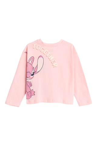 T-shirt Lilo et Angel Lilo et Stitch Disney - Rose