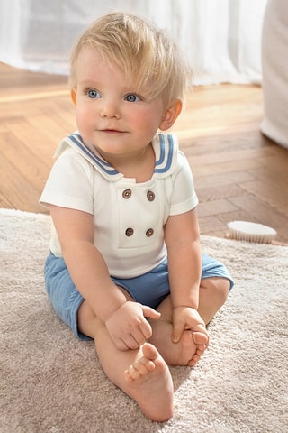 Body et short Donald Disney - Blanc