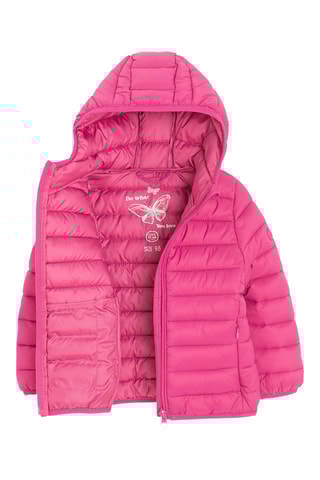 Doudoune à capuche - Fuchsia