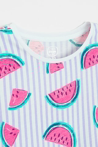 Robe - Blanc et mauve