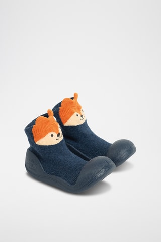 Baskets-chaussettes - Bleu marine