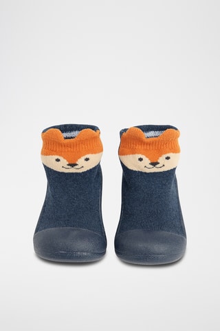 Baskets-chaussettes - Bleu marine