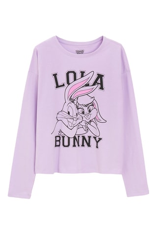 Pyjama Lola et Bugs Bunny Looney Tunes - Mauve