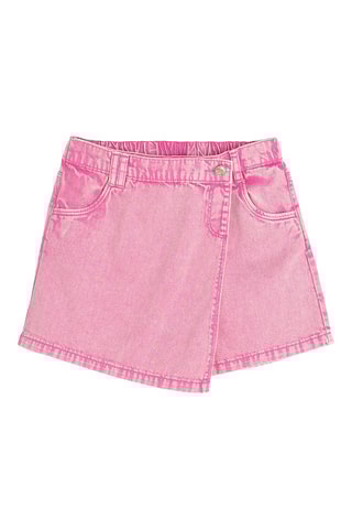 Jupe-short en jean - Rose