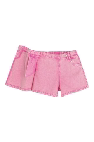 Jupe-short en jean - Rose
