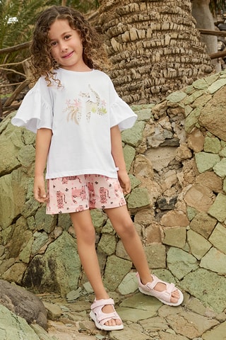 2 shorts - Gris foncé et rose