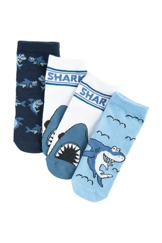 3 paires de chaussettes - Bleu marine et blanc