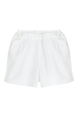 Short en lin - Blanc