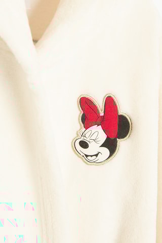 Peignoir à capuche Minnie Disney - Ecru