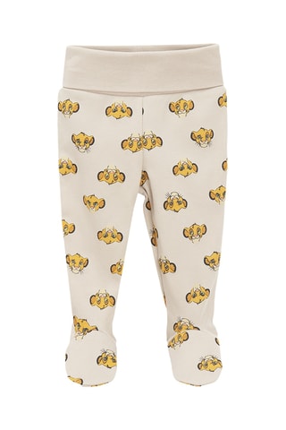 2 pantalons Simba Le Roi Lion Disney - Beige et bleu clair
