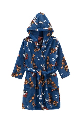 Peignoir à capuche Chase et Marcus Pat’ Patrouille - Bleu marine