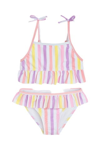 Maillot 2 pièces - Violet et blanc