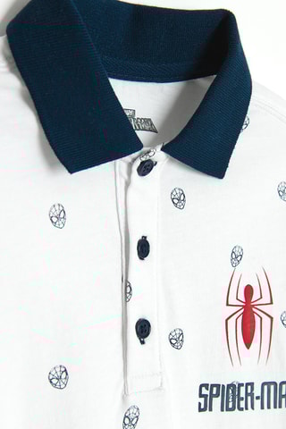 Polo Spider-Man Avengers Marvel - Blanc