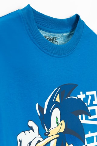 T-shirt Sonic - Bleu cobalt