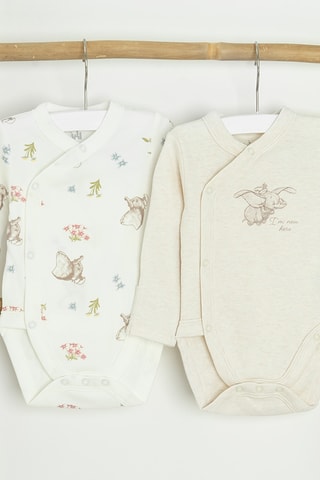 2 bodys Dumbo Disney - Blanc et écru