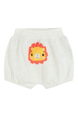 2 shorts - Blanc et orange