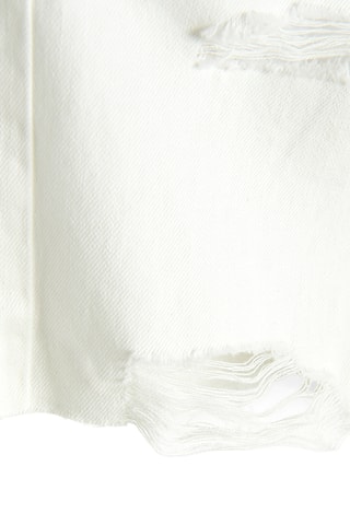 Short en jean - Blanc