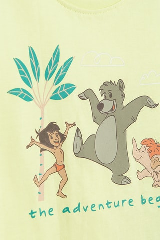 T-shirt Le Livre de la Jungle Disney - Vert fluo