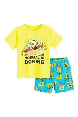 Pyjama Bob l’éponge - Jaune et turquoise