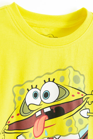 Pyjama Bob l’éponge - Jaune et turquoise