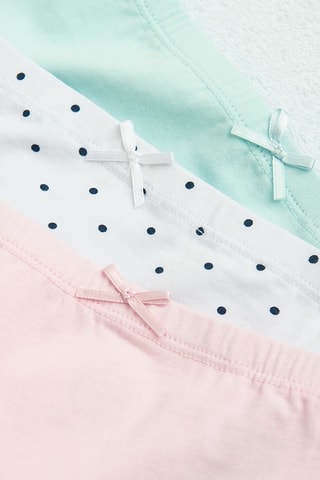 3 shortys - Turquoise et blanc