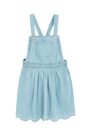 Robe salopette en jean - Bleu cobalt