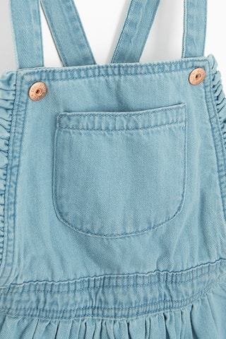 Robe salopette en jean - Bleu cobalt