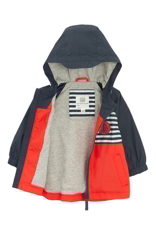 Veste à capuche - Rouge et anthracite